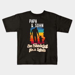 Papa und Sohn Vintage Partnerlook Vater Vatertag Kids T-Shirt